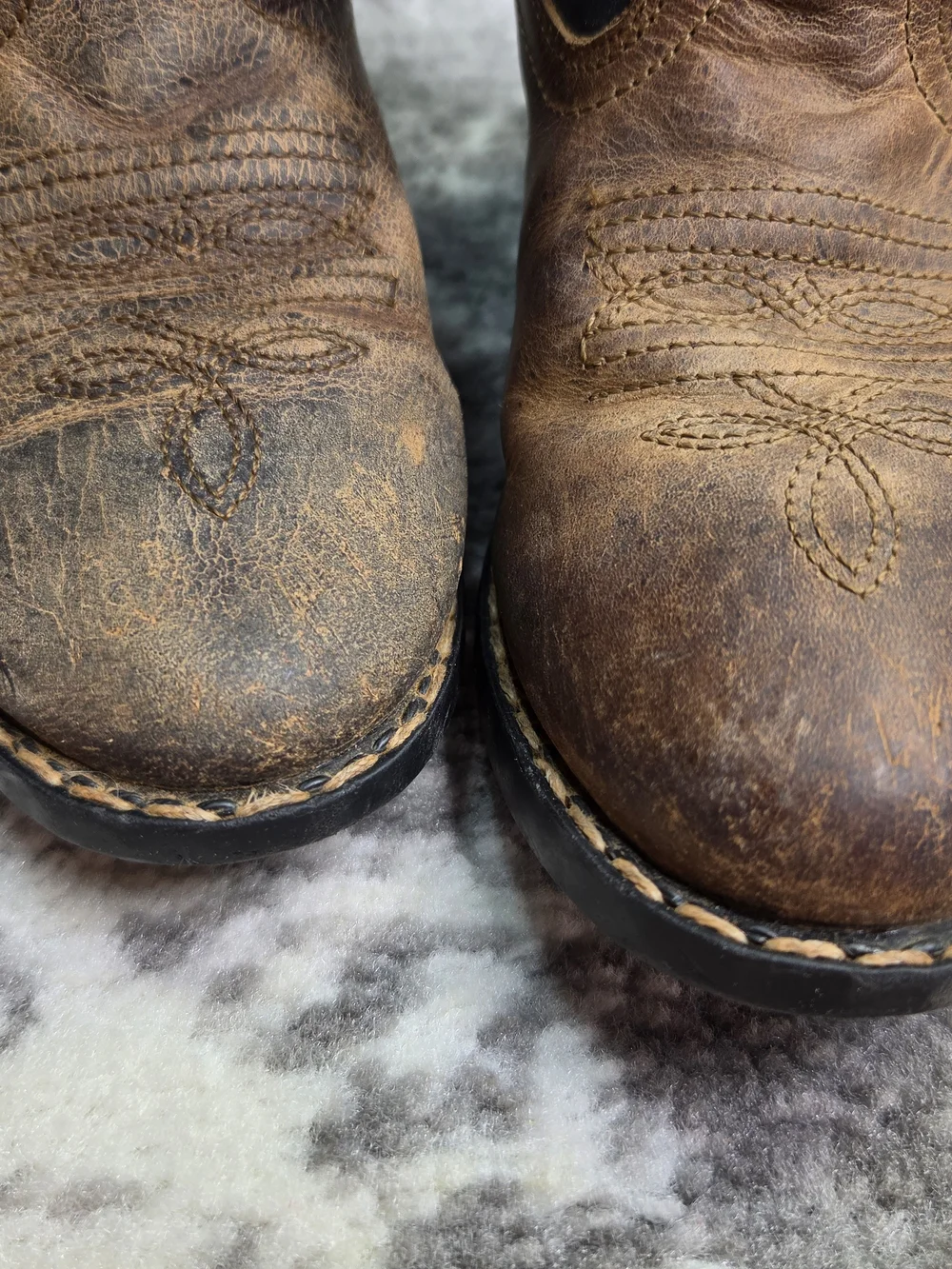 CODY JAMES Kids Brown & Navy Western Cowboy Boots Size 11 41477